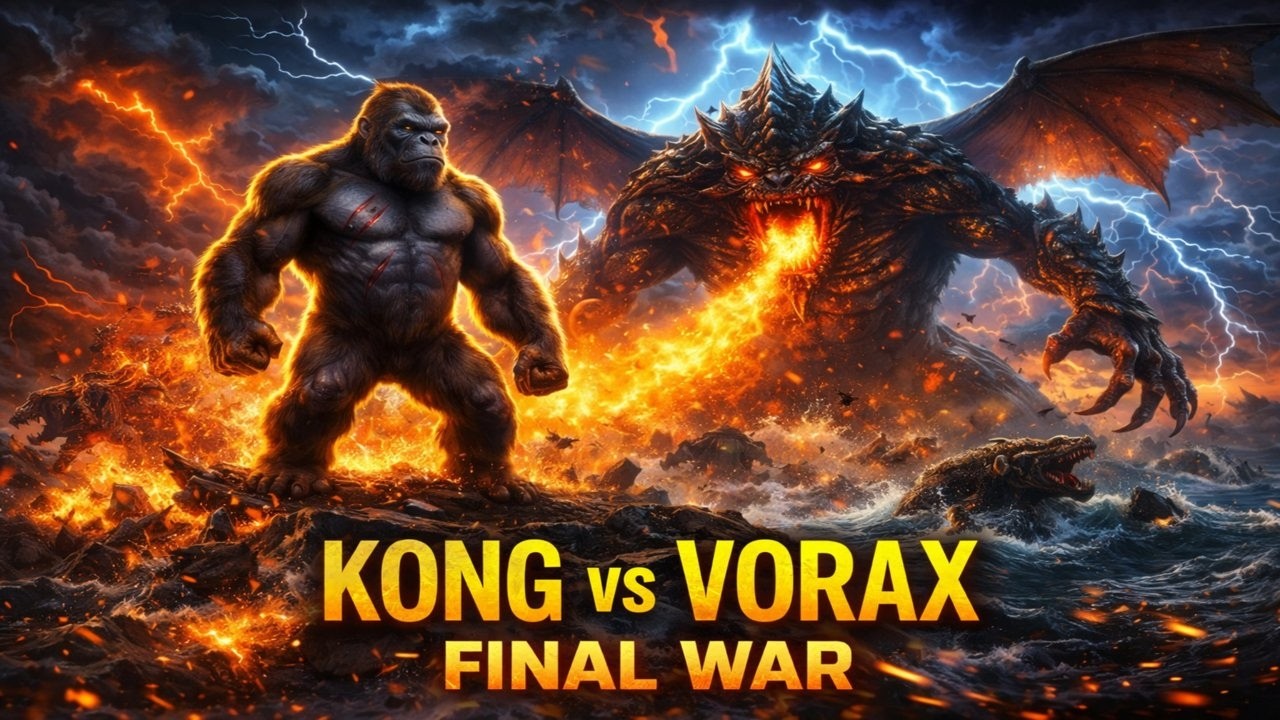 Kong vs Monster Legion on Skull Island | The Rise of Vorax – Titan War Begins: Epic Battle
