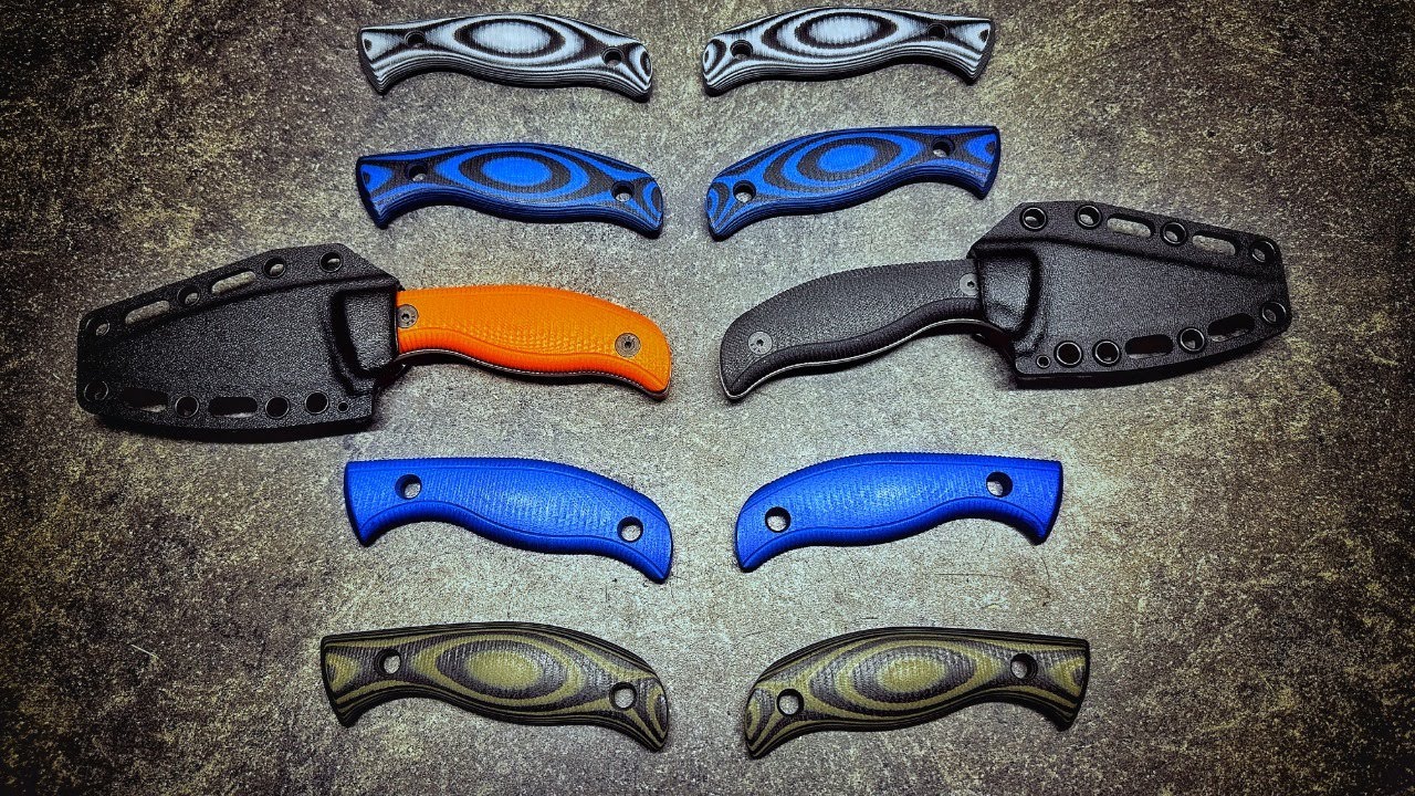 STONER CNC SPYDERCO MULE TEAM GRIPS AND KYDEX