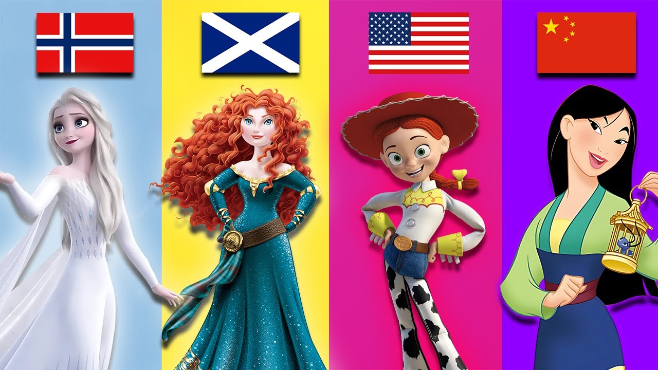 Top Disney Princess from Different Countries | Disney | Princess |  | Pt.1