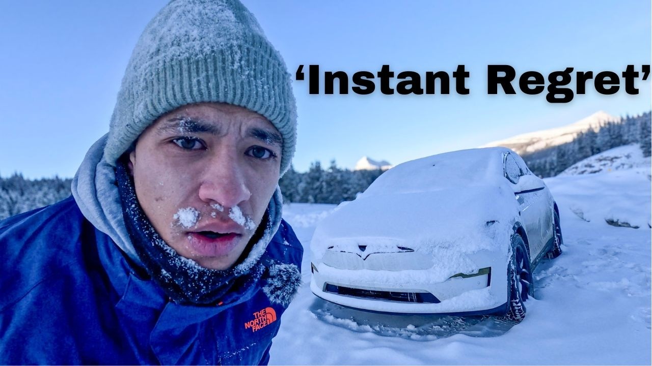 Testing My Teslas Limits Winter Camping (-15 Degrees)