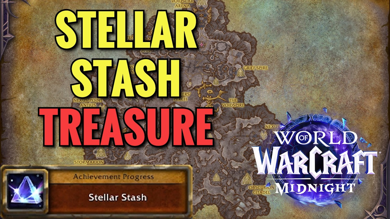 Stellar Stash Treasure Location (Treasures of Voidstorm) (WoW Midnight)