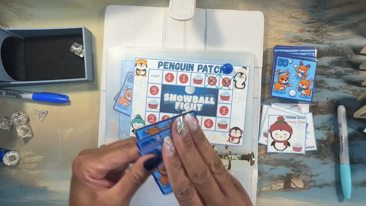 Snowball Fight!!!!  💙🩵🤍 || Happy mail