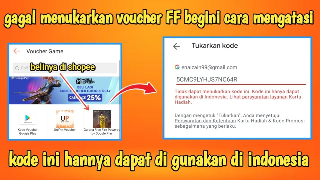 Gagal Menukarkan Voucher FF Begini Cara Mengatasi Kode Ini Hanya Dapat Di Gunakan Di Indonesia