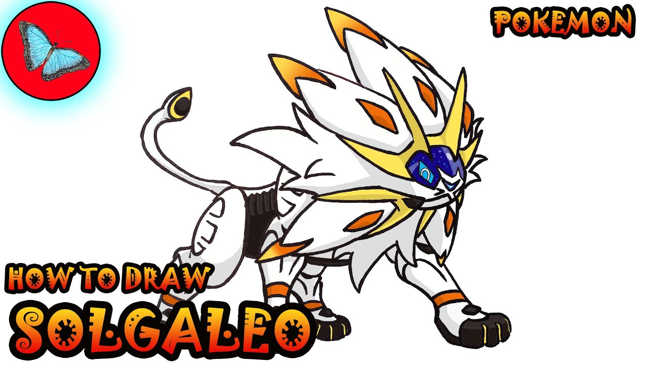 How To Draw  Pokemon - Solgaleo