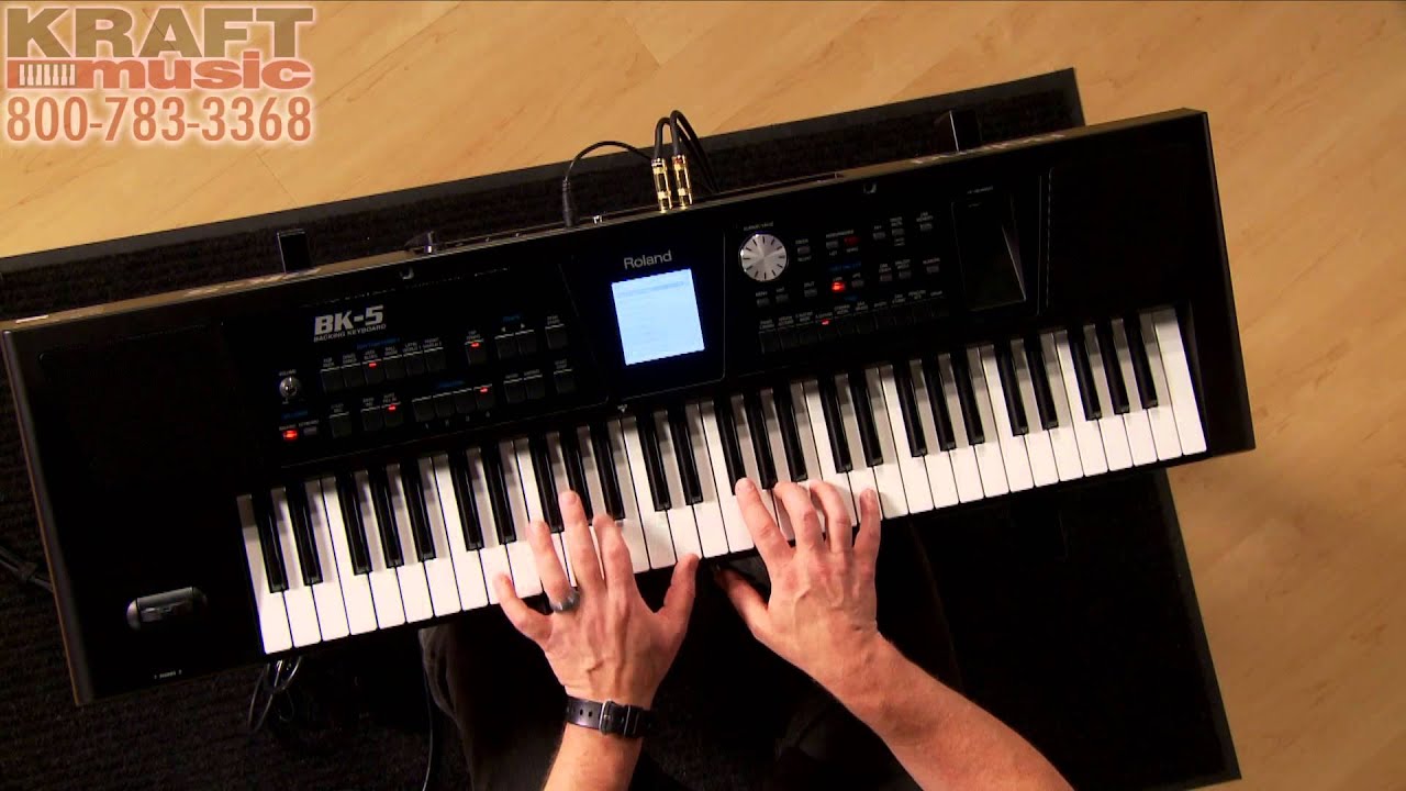 Kraft Music — демонстрация аккомпанирующего клавишного инструмента Roland BK-5 со Скоттом Берри