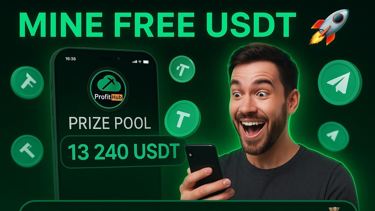 Mine Free USDT on Telegram | ProfitHub Crypto Mining Without Investment | Withdraw Instantly