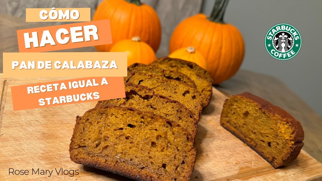 Cómo hacer una receta de pan de calabaza igual a Starbucks