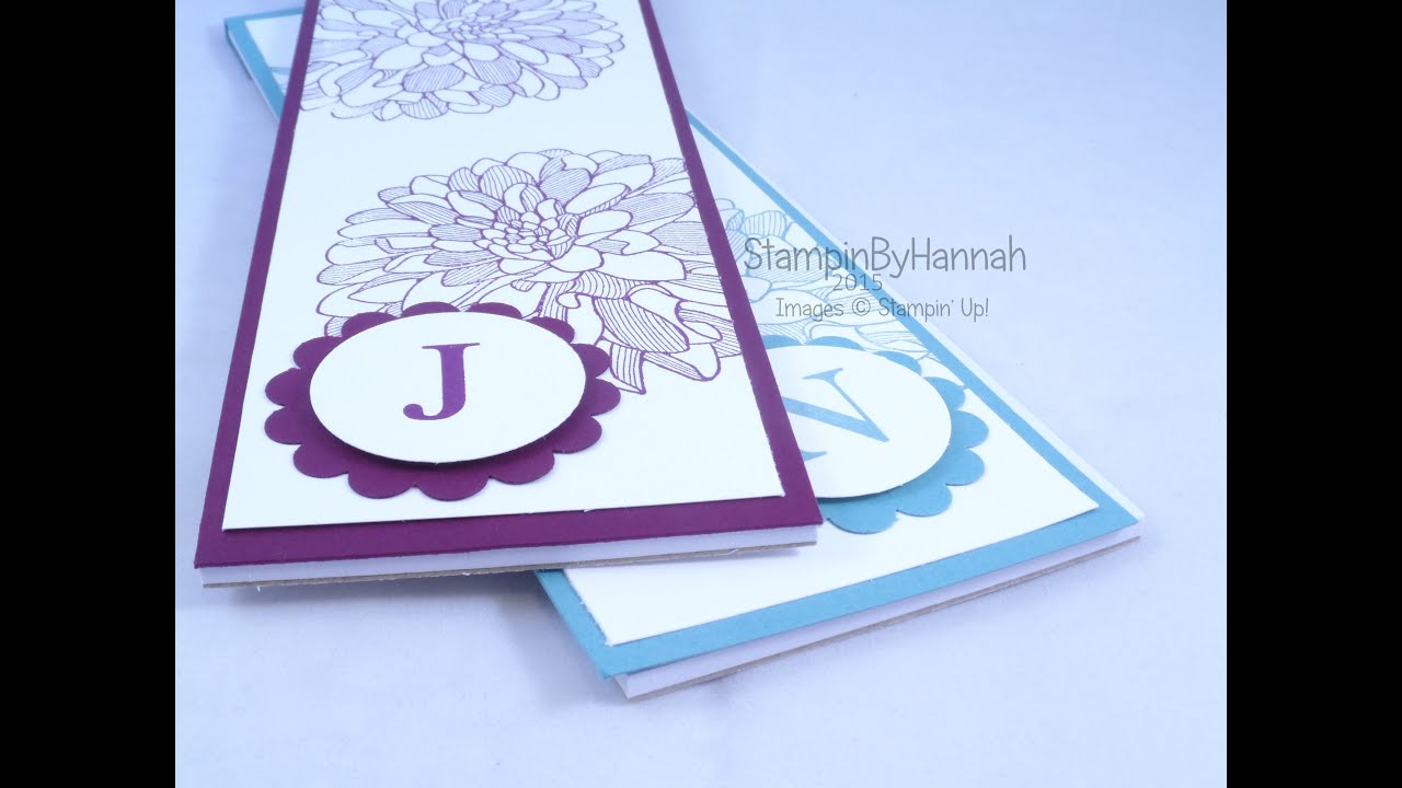 How to Cover a Jotter Sized Notebook using Stampin' Up! UK products