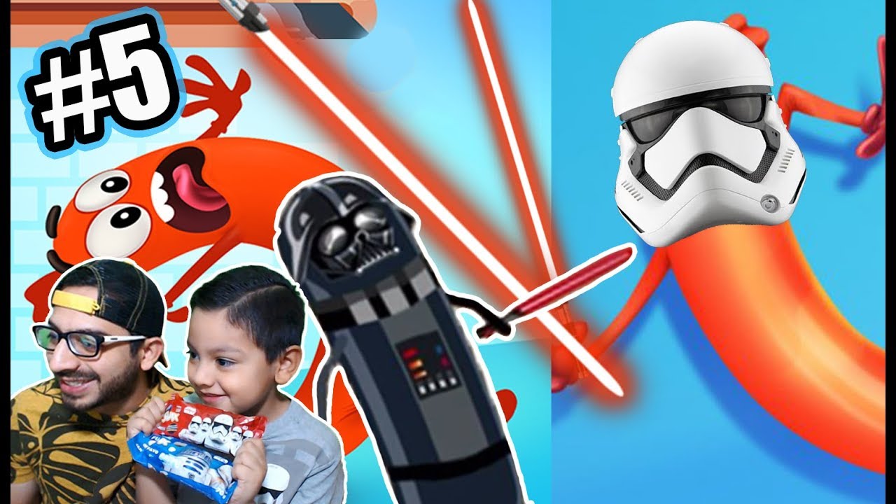 Corre Salchicha Corre con Star Wars | Run Sausage Run! | Juegos Karim Juega