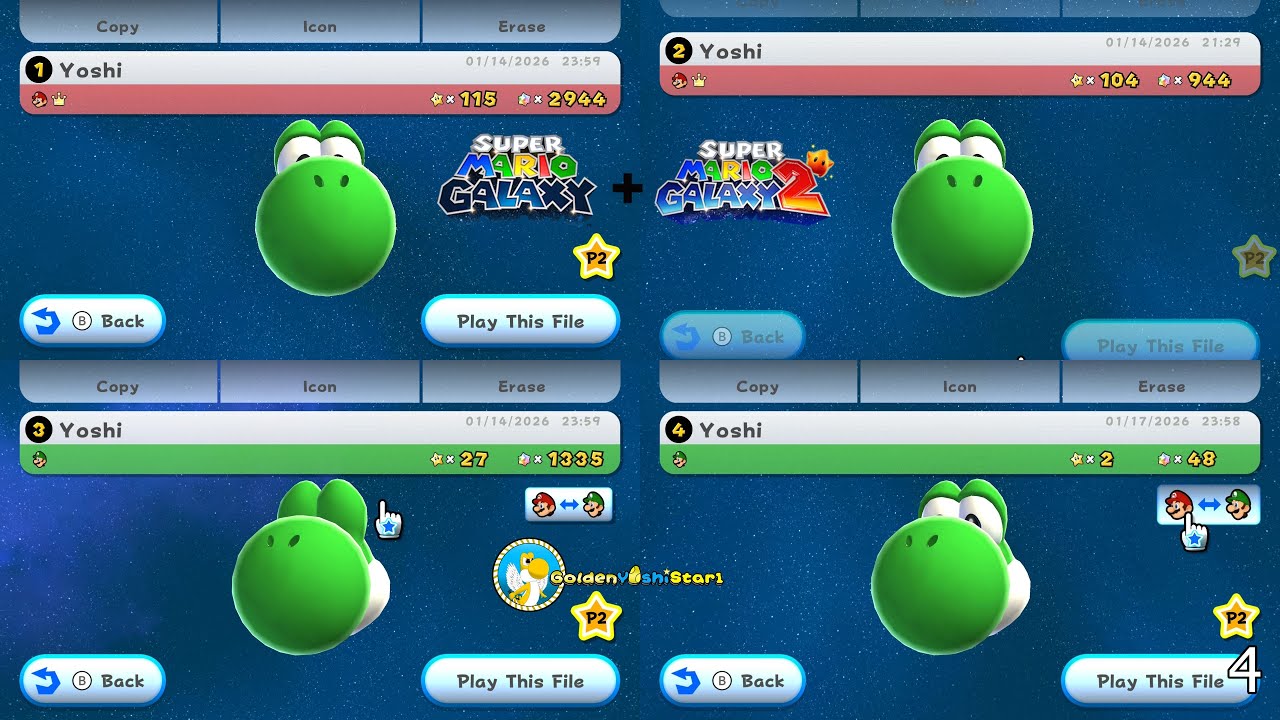 The Race to 300% Super Mario Galaxy 1, Super Luigi Galaxy, and Super Mario Galaxy 2 (part 4)