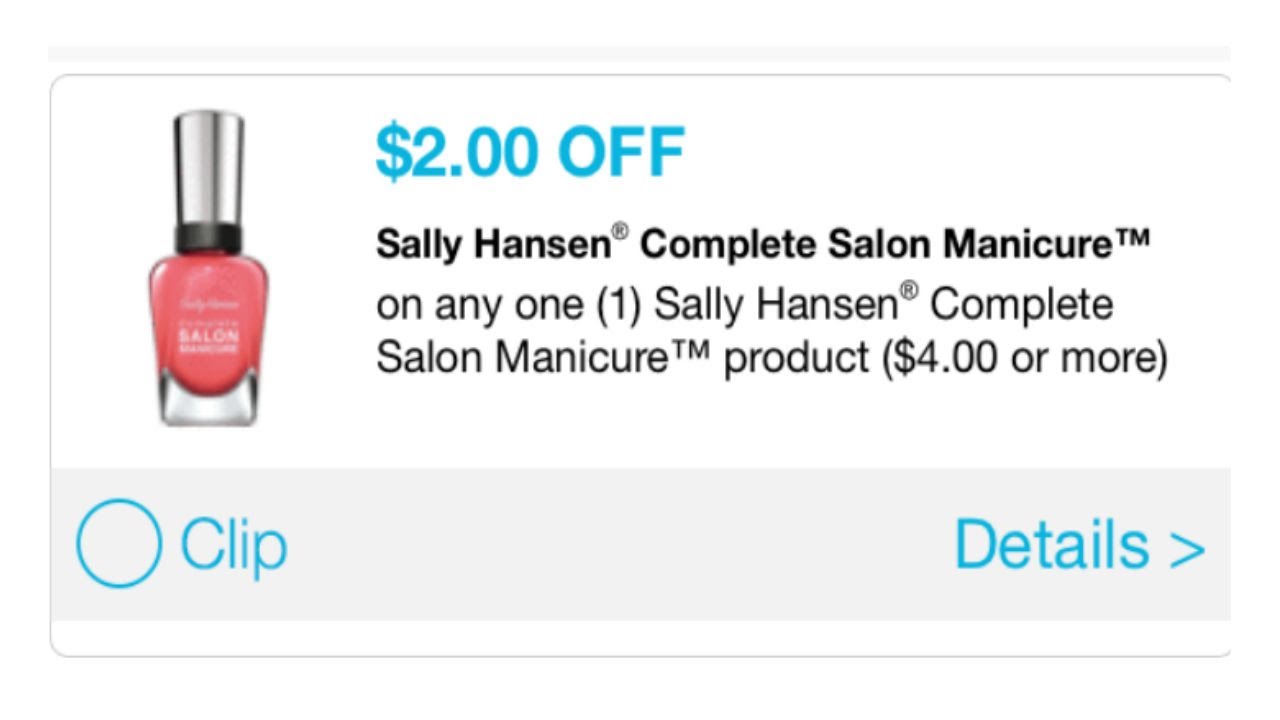 HOT Sally HANSEN Coupons!!!!!!!
