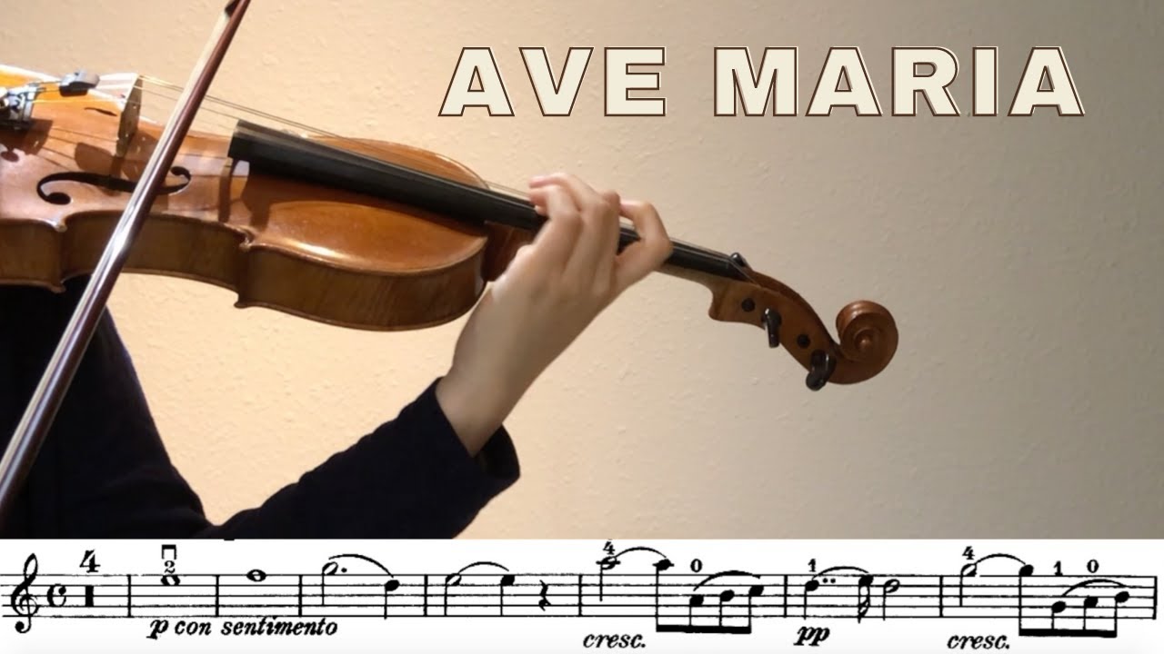 Ave Maria, Bach/ Gounod, Violin, Sheet music play along