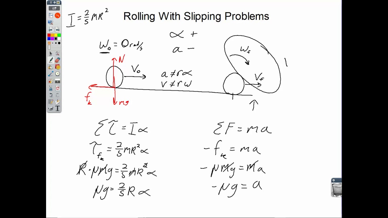 Rolling With Slipping Problems