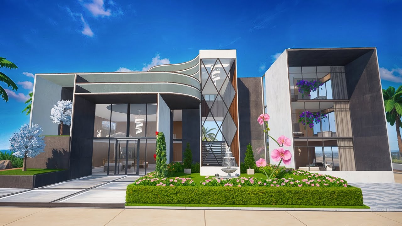 Build a modern house in pubg mobile for level 25 - 27