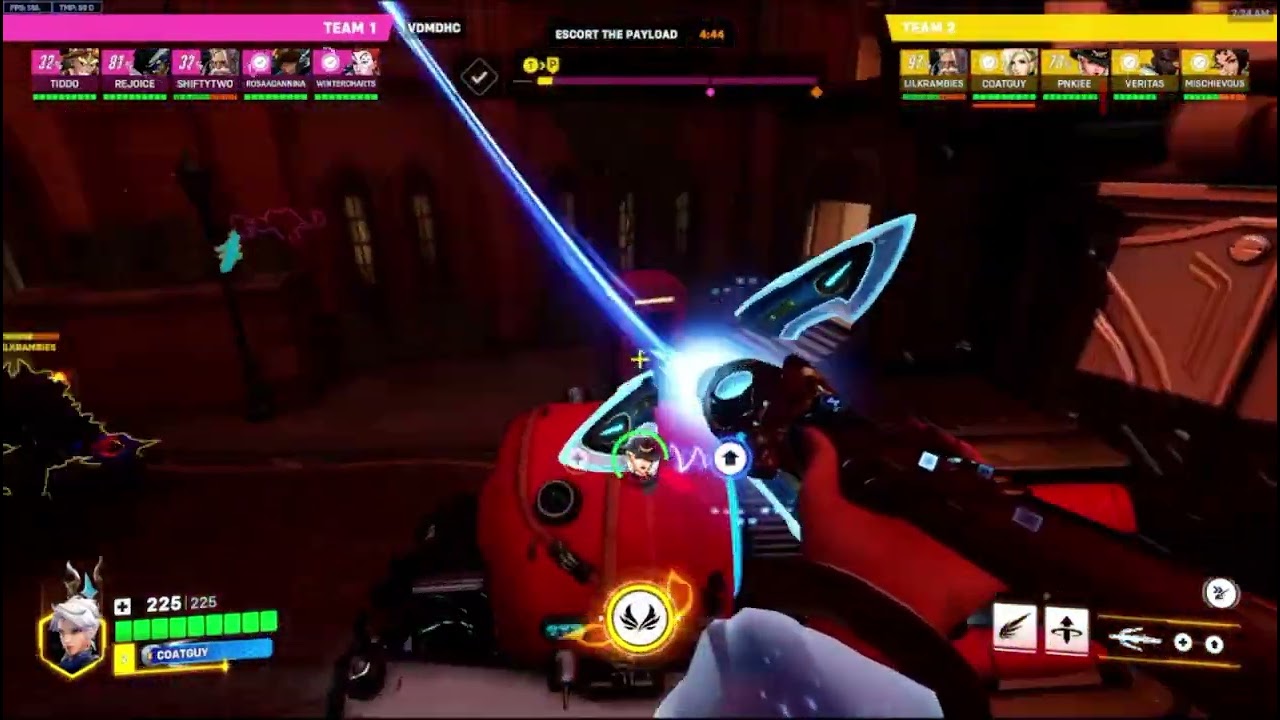 looking at my own vod to try and improve