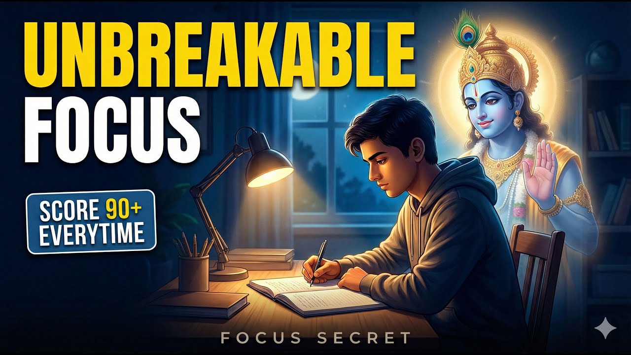 Student Success Formula 🔥 Krishna’s 5 Steps for Unbreakable Focus | Krishna Motivation for Students