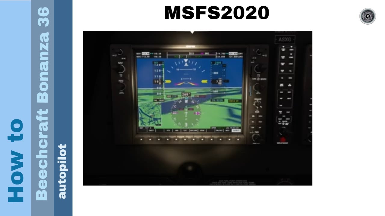 Flight Simulator 2020 - How to - Beechcraft Bonanza G36 - autopilot