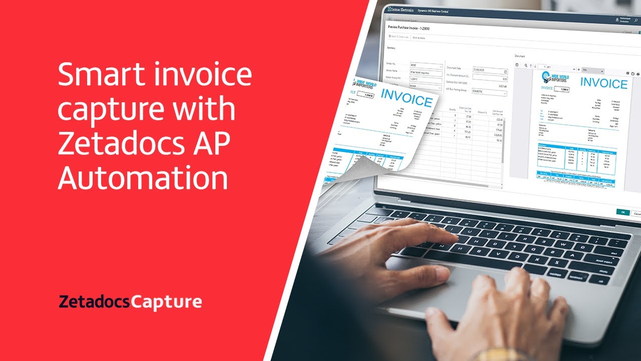 Zetadocs AP Automation: Smart invoice capture