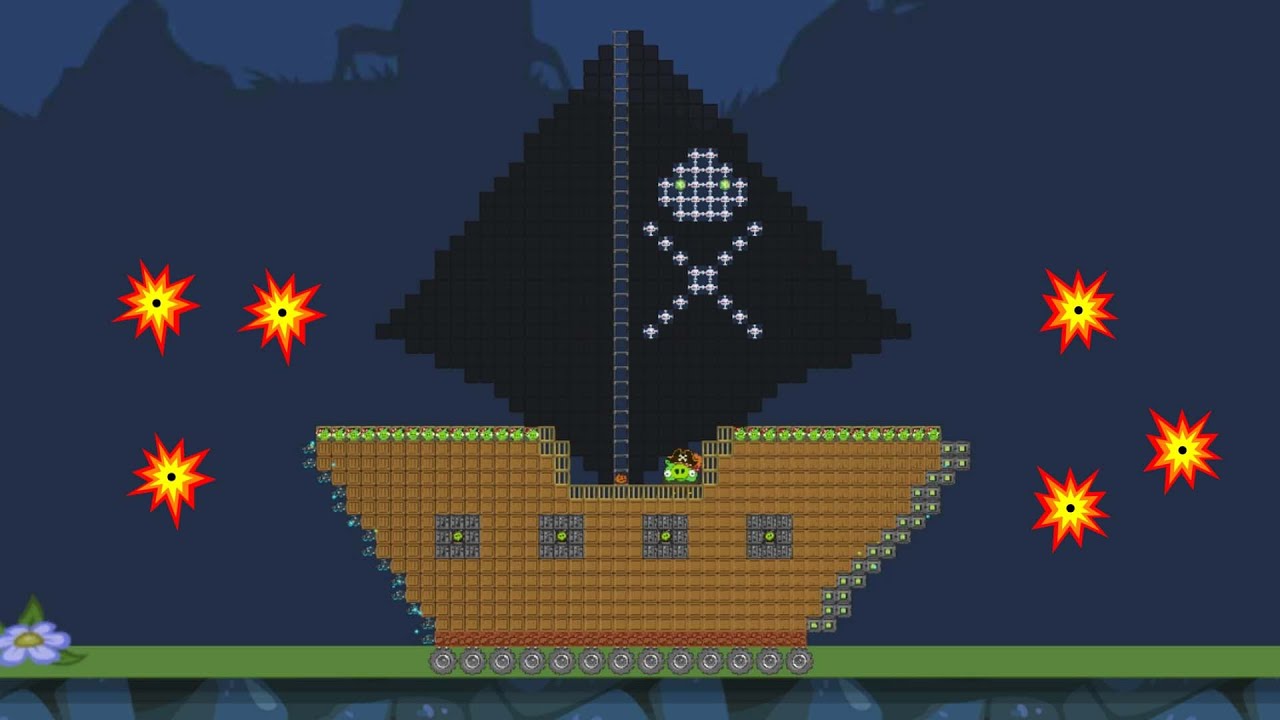 Bad Piggies - HUGE PIRATE SHIP! (Field of Dreams)