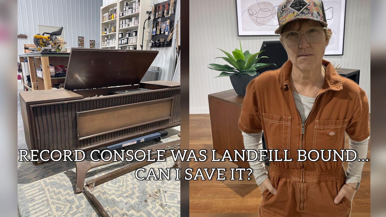 Beyond Repair? Completely Reimagining a Heavily Damaged Vintage Record Console!