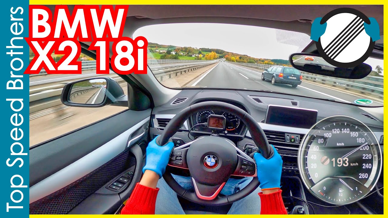 BMW X2 sDrive18i (2021) AUTOBAHN POV TOP SPEED 🚀