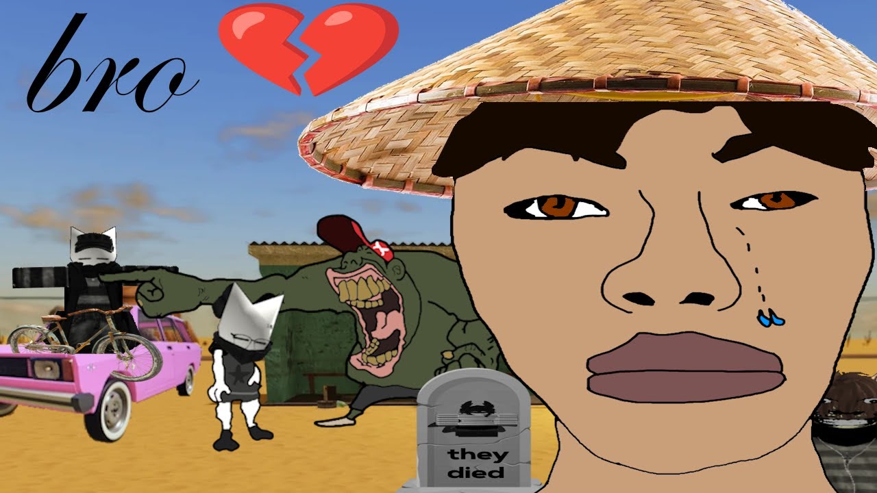 a bunch of idiots in a desert with a car