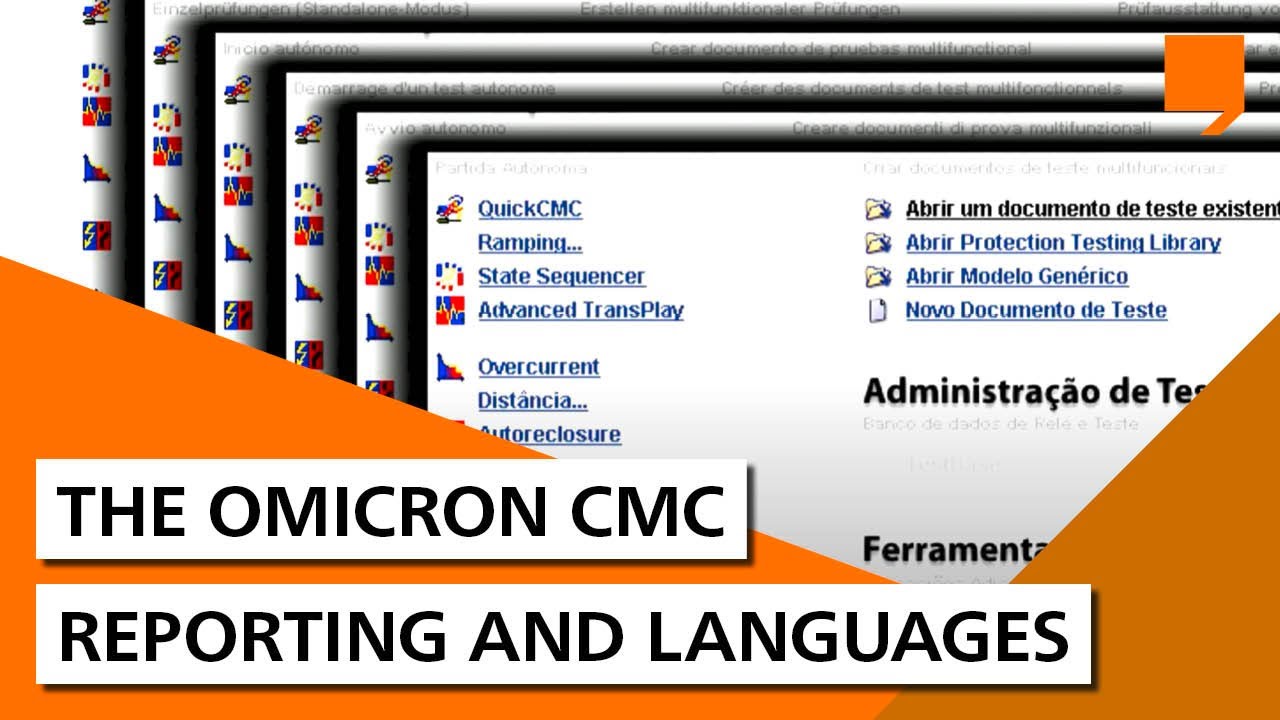 The OMICRON CMC - Reporting and languages