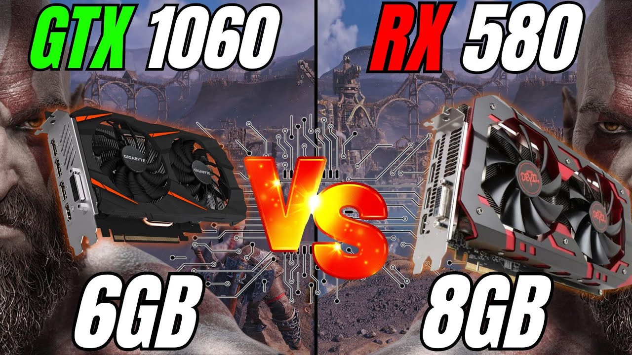 GTX 1060 6GB Vs RX 580 8GB - Testes em 2024