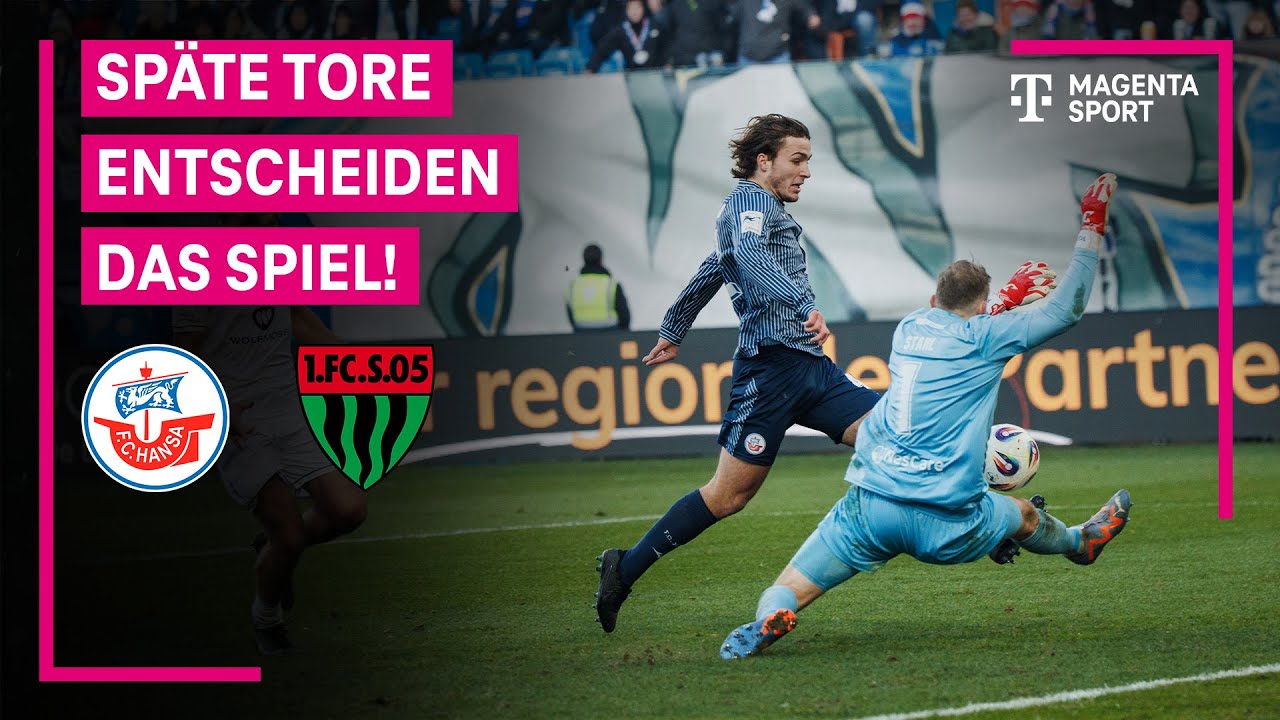 F.C. Hansa Rostock - 1. FC Schweinfurt 05, Highlights mit Live-Kommentar | 3. Liga | MAGENTA SPORT