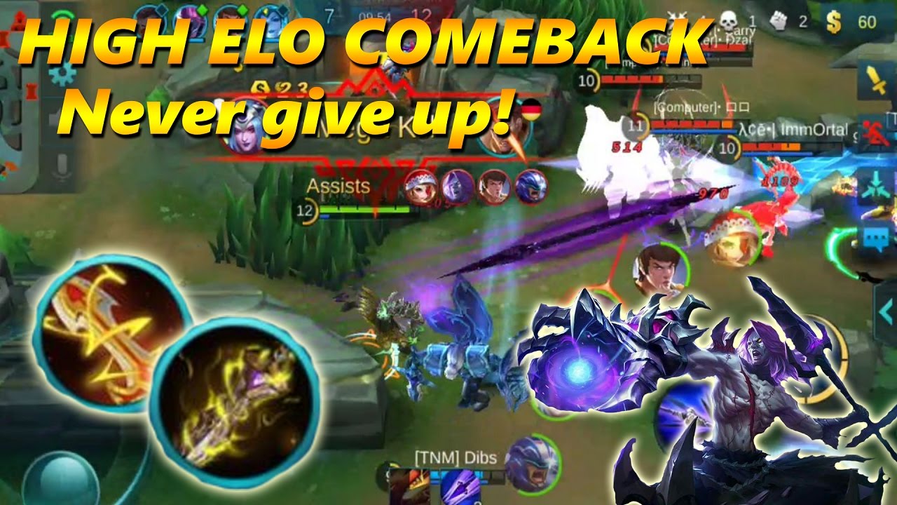 Mobile Legends INSANE HIGH ELO RANKED MOSKOV COMEBACK