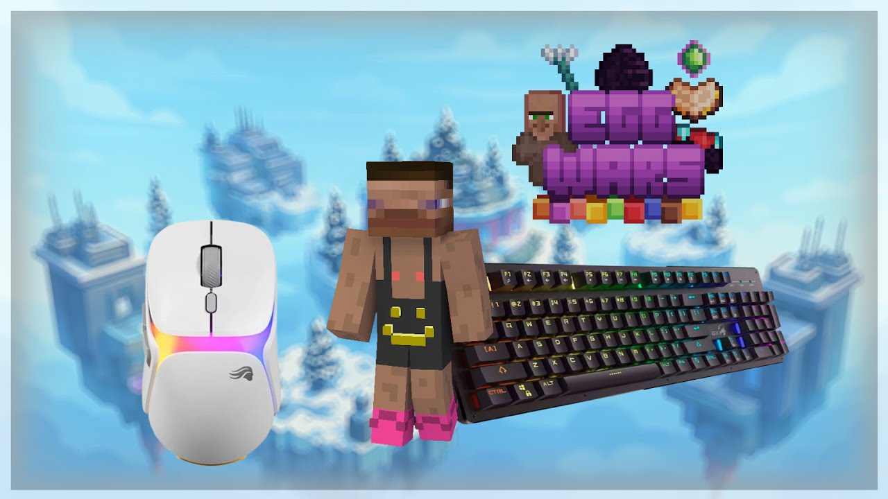 Keyboard + Mouse Sounds ASMR | Cubecraft Eggwars