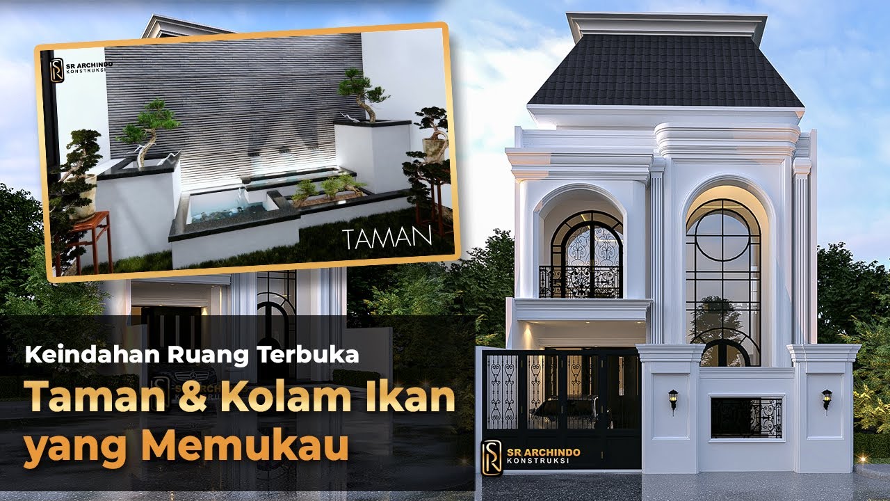 Classic Mansion Mewah dengan Taman Indah dan Kolam Ikan yang Menakjubkan!
