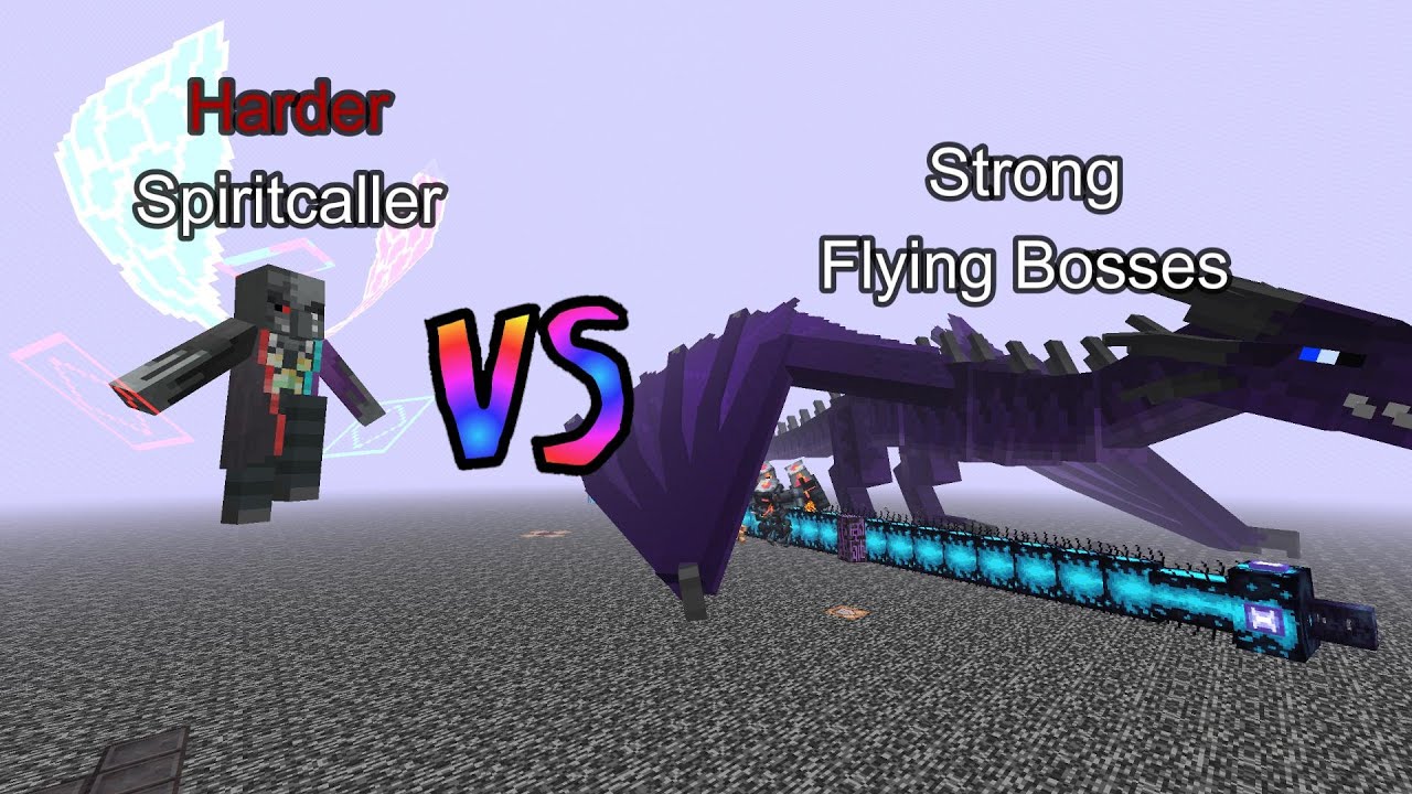 Harder Spiritcaller vs Strong Flying Bosses 1.19 | Minecraft  Mob Battle