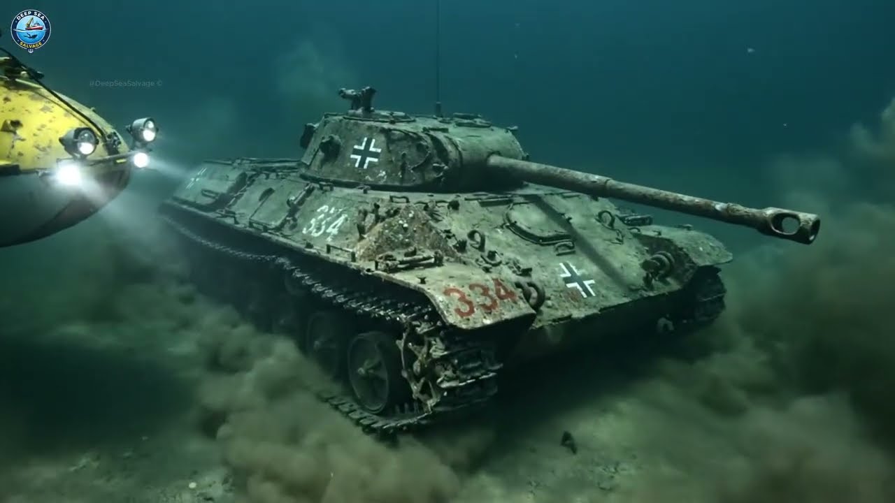 Deep Sea Salvage: Salvaging a Submerged WWII Brummbär Tank Today