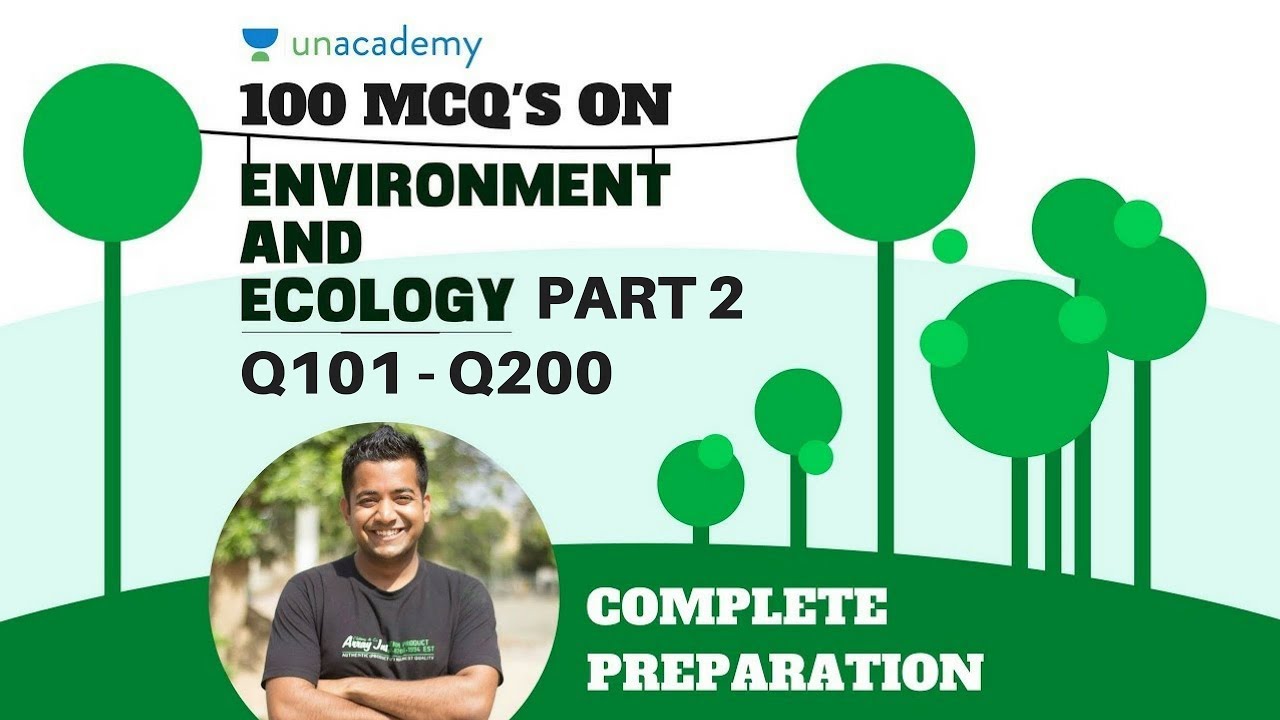 100 MCQs on Ecology and Environment for UPSC CSE/IAS exam - Q101-Q200 - Part 2 with Roman Saini