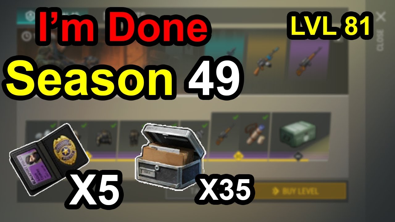 LDOE Season 49 / I'm Done with Season 49 / Purple card / #ldoe #lastdayonearth