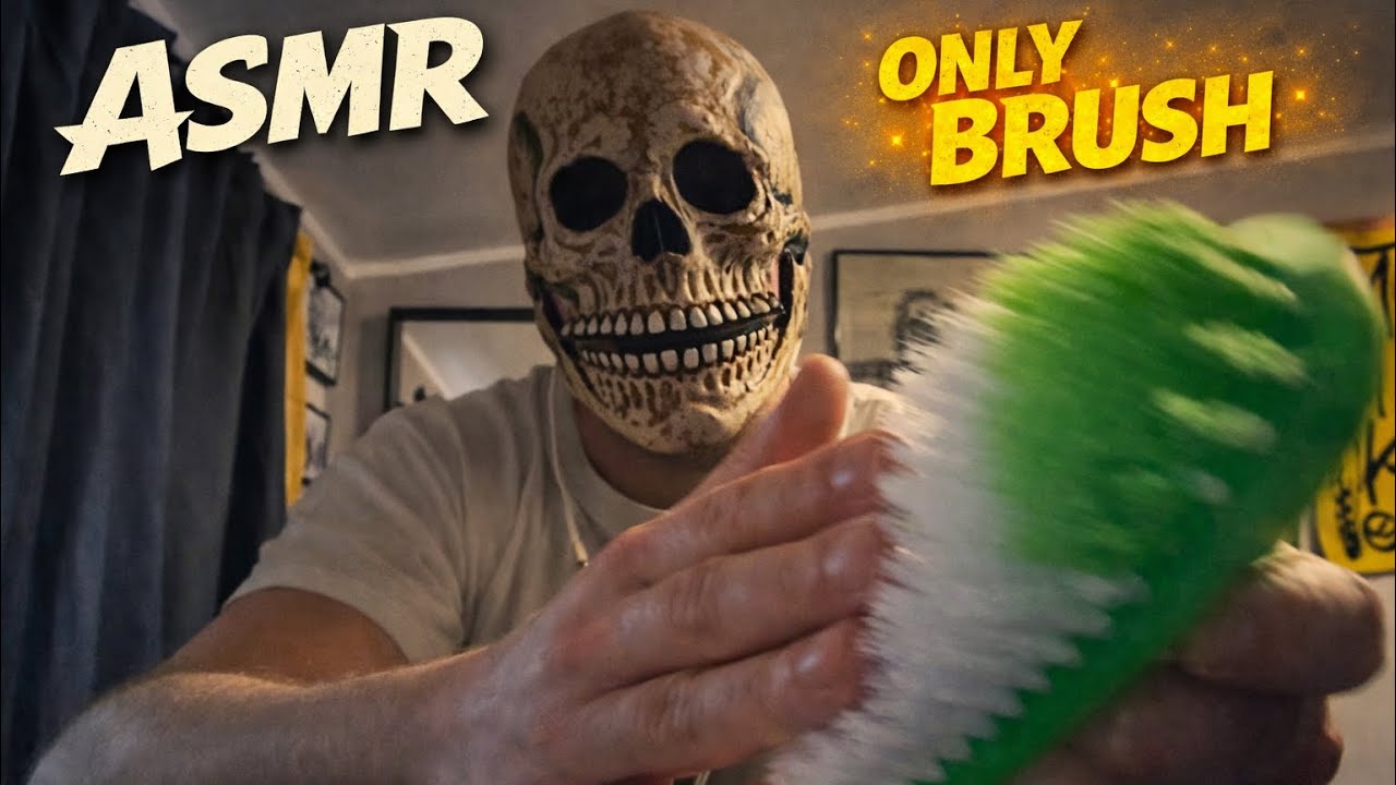 💀ASMR, 10 minutes of fast brushing sound (No talking)