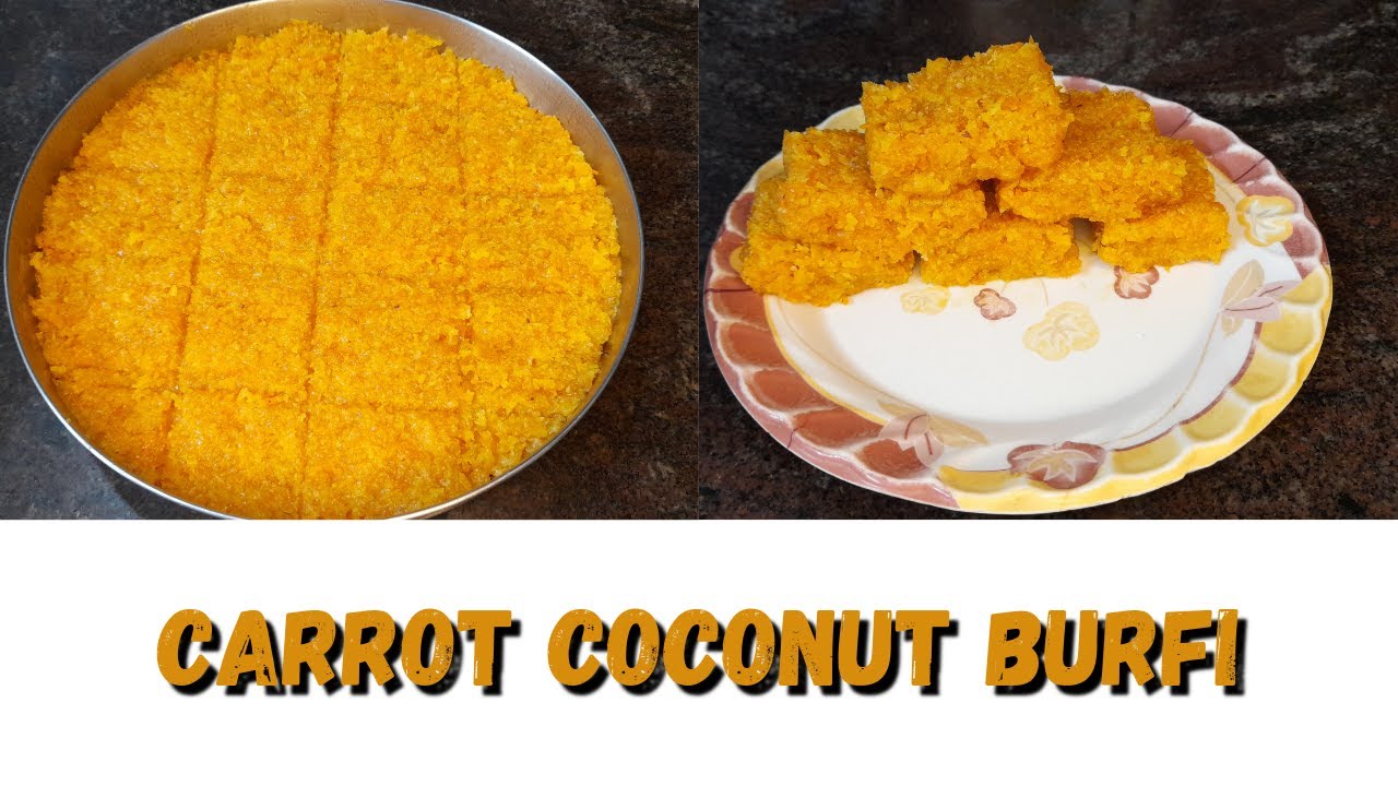 How to prepare carrot coconut burfi|| sweet recipe|| carrot burfi sweet recipe