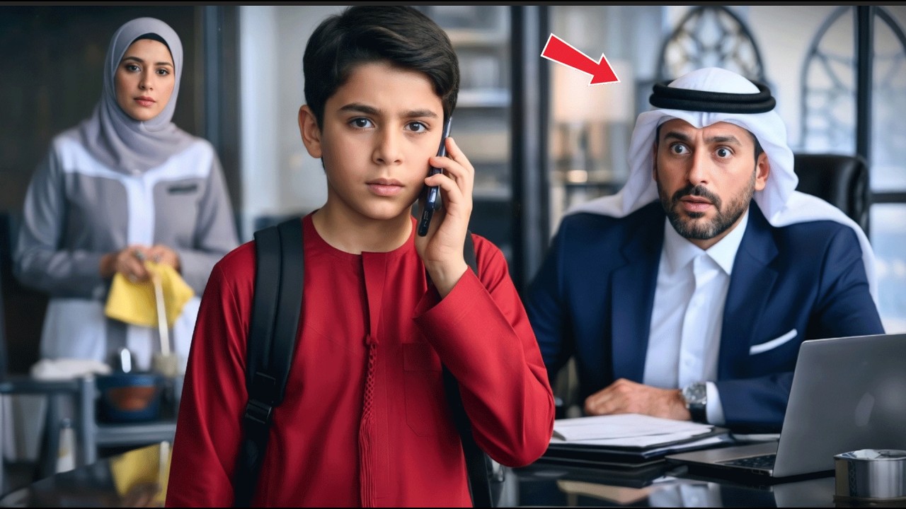 ابن عاملة النظافة يرد على المكالمة… وينقذ أكبر صفقة لمدير تنفيذي مليونير ⚡