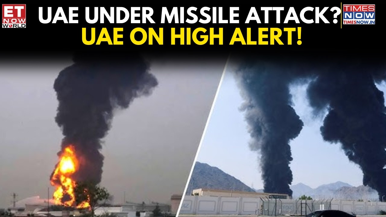 UAE Under Iran Attack? Ballistic Missiles Trigger Major Escalation | Two Missiles Fall Into Sea