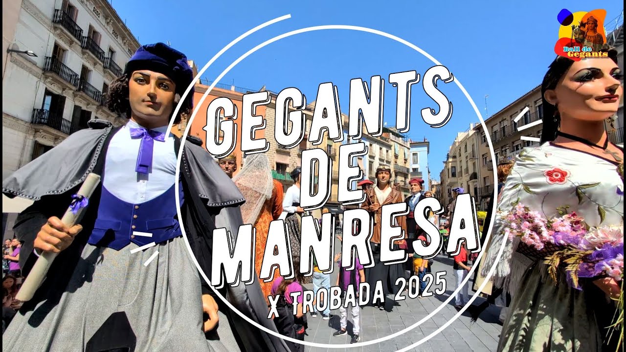 X Trobada de Gegants de Manresa - Balls a la plaça Major