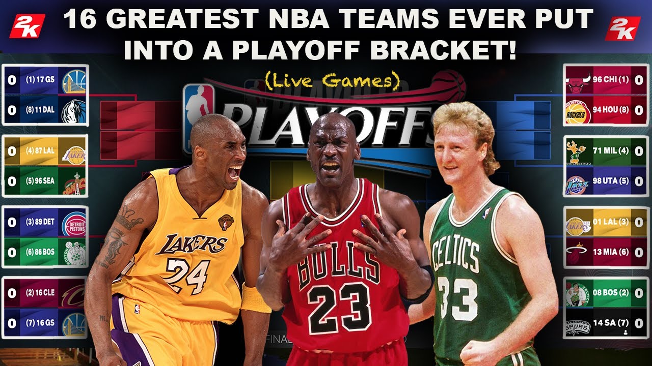 16 ALL-TIME NBA TEAM PLAYOFFS!
