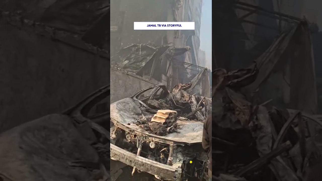Edificios convertidos en escombros tras los ataques de Israel en Beirut