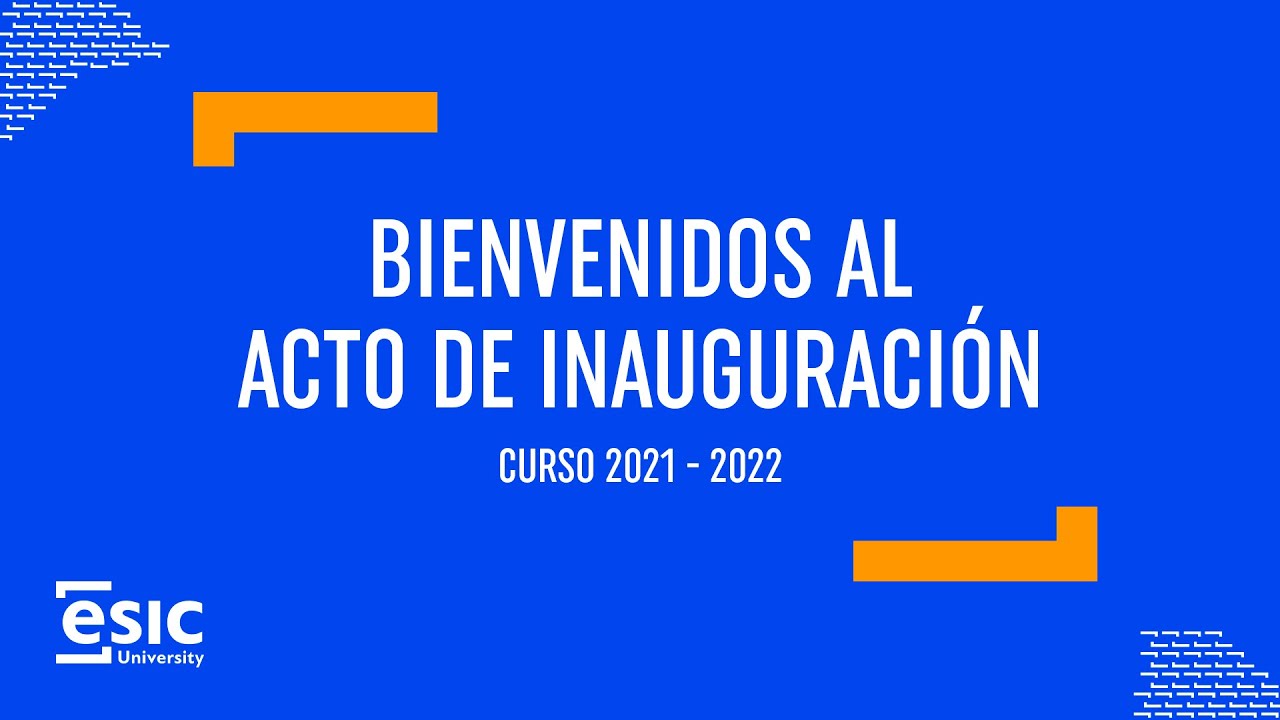 ACTO DE INAUGURACI&Oacute;N DE CURSO 2021 - 2022 GRADO EN INTERNATIONAL BUSINESS