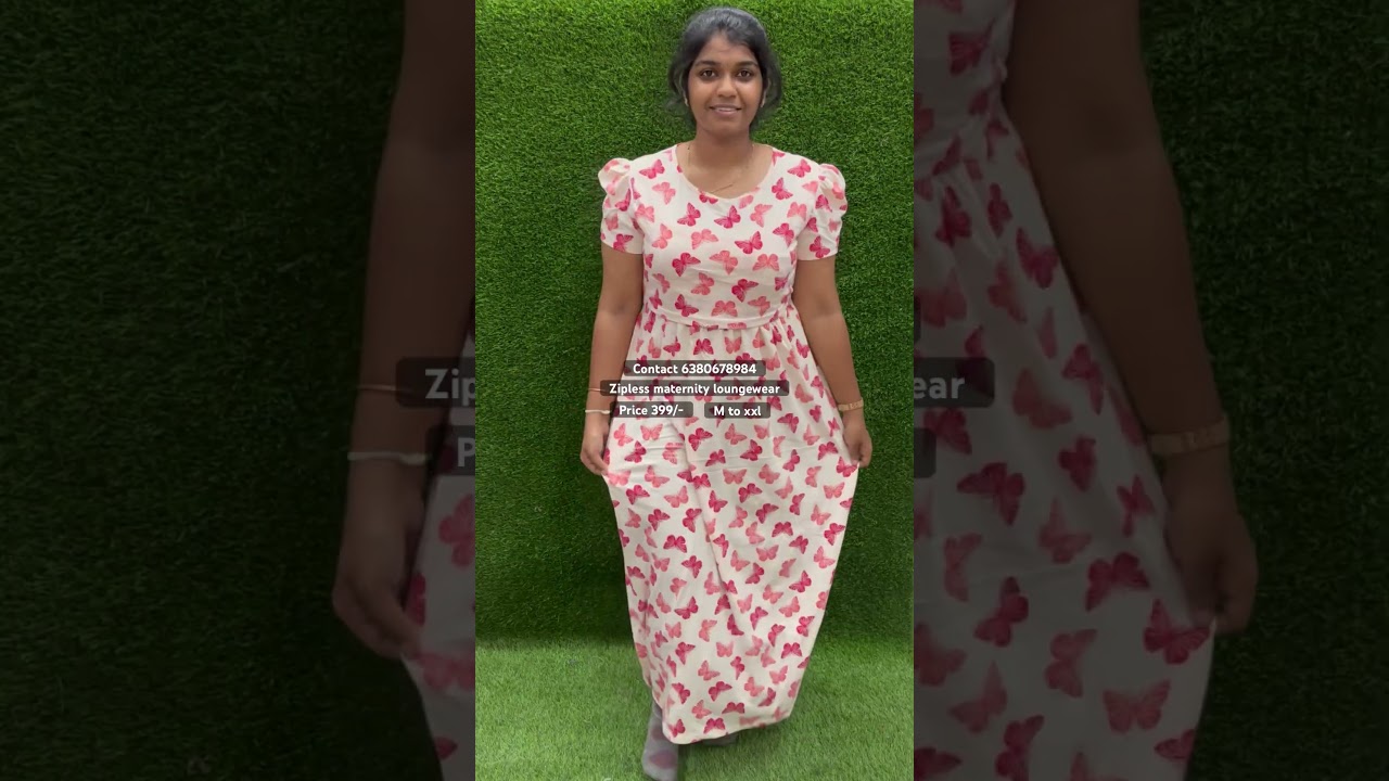 Zipless maternity loungewear feeding dress feeding tops easy to feed #viralshort #feedingdress