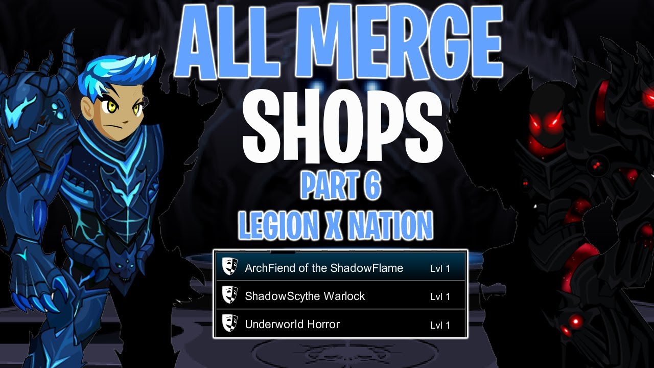 AQW All Best Merge Shops (Part 6) Free Player - AC Tagged - Member | Dage and Nulgath Items!