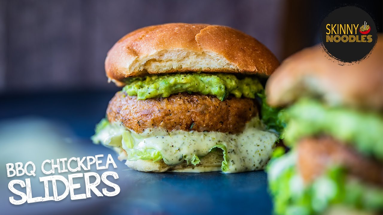 BBQ Chickpea Sliders | Vegan Sliders | No Onion No Garlic