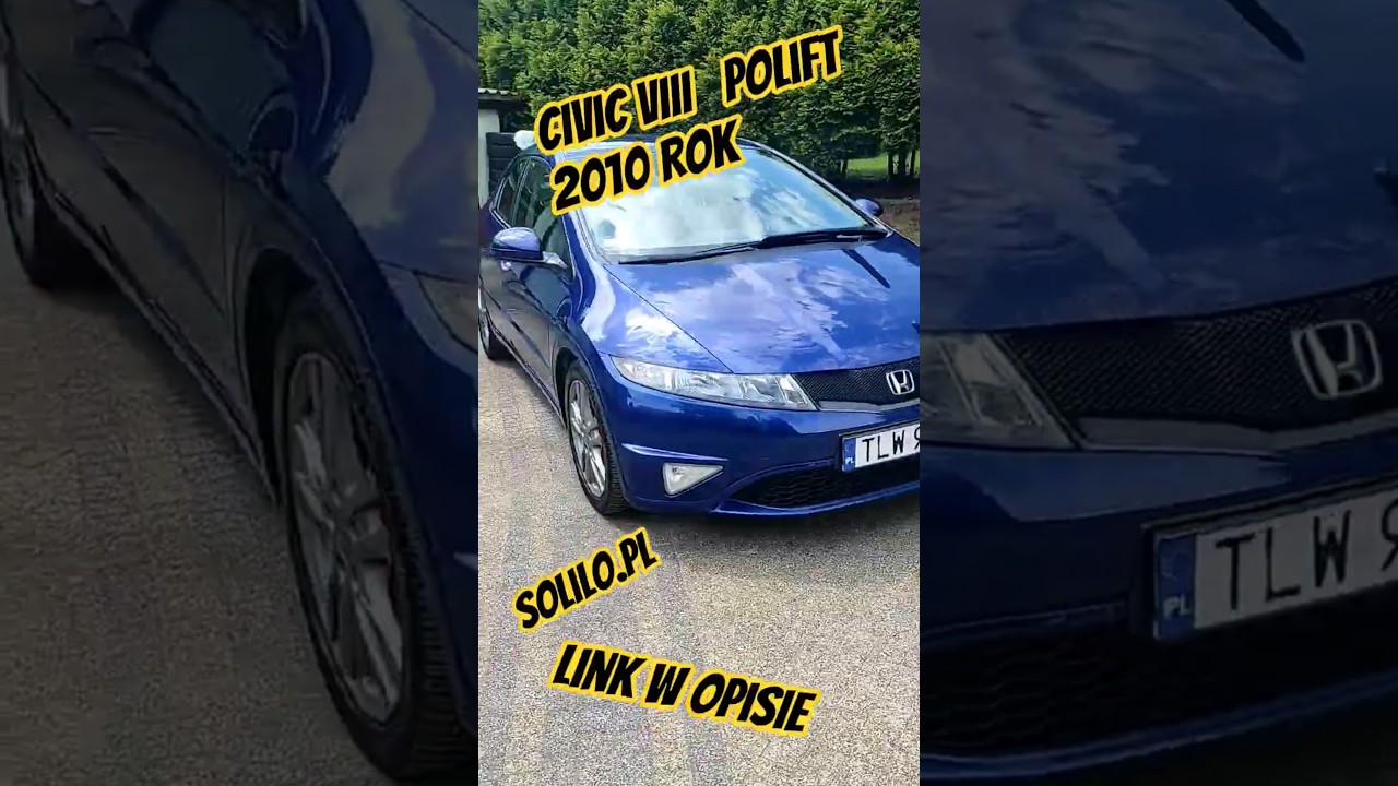 Piękna Szafirowa perła Honda Civic Ufo 2010