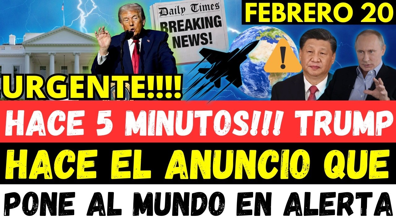 HACE 5 MINUTOS!!! TRUMP HACE EL ANUNCIO QUE PONE AL MUNDO EN ALERTA