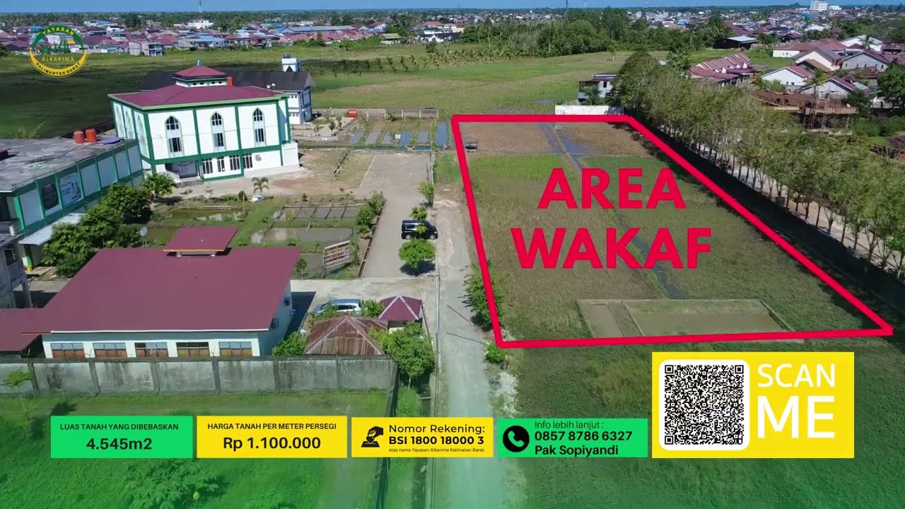 WAKAF TANAH YAYASAN ALKARIMA KALIMANTAN BARAT